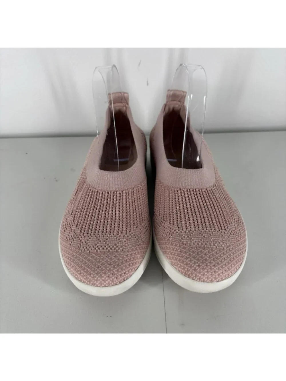 FitFlop Women Size 8 Pink Comfort Stretch Uberknit Slip On Ballerina Flats